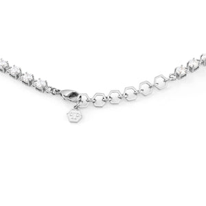 Philipp Plein Damen Kette Halskette Edelstahl silber PLEIN VANITY PJ7EA08NU
