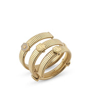 Laden Sie das Bild in den Galerie-Viewer, Philipp Plein Damen Armband Armreif Edelstahl IP Gold  $NAKE HEXAGON PJ7GA02BU
