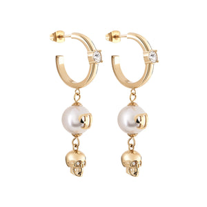 Philipp Plein Damen Ohrringe Ohrhänger Edelstahl IP Gold RHAPSODY PJ8EA02EU