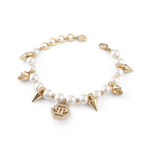 Laden Sie das Bild in den Galerie-Viewer, Philipp Plein Damen Armband Armkette Edelstahl IP Gold RHAPSODY PJ8EA03BU
