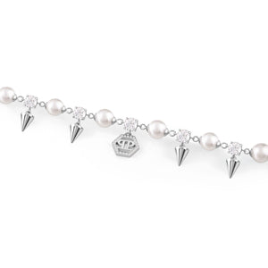 Philipp Plein Damen Kette Halskette Edelstahl silber RHAPSODY PJ8EA09NU