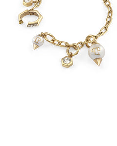 Philipp Plein Damen Armband Armkette Edelstahl IP Gold RHAPSODY PJ8EA12BU