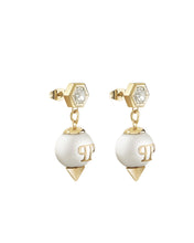 Laden Sie das Bild in den Galerie-Viewer, Philipp Plein Damen Ohrringe Edelstahl IP Gold RHAPSODY PJ8EA13EU