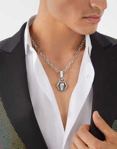 Philipp Plein Herren Kette Halskette Edelstahl Silber PLEIN ICON CHAIN PJ9EA03NU
