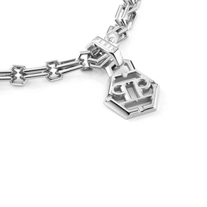 Philipp Plein Herren Kette Halskette Edelstahl Silber PLEIN ICON CHAIN PJ9EA04NU