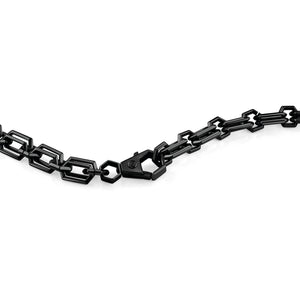 Philipp Plein Herren Kette Halskette Edelstahl IP Black PLEIN ICON CHAIN PJ9EA12NU