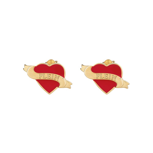 Philipp Plein Damen Ohrringe Edelstahl IP Gold PLEIN VALENTINE PJFEA02EU