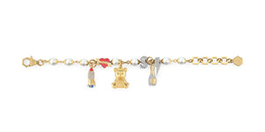 Philipp Plein Damen Armband Armkette Edelstahl IP Gold PLEIN VALENTINE PJFEA06BU