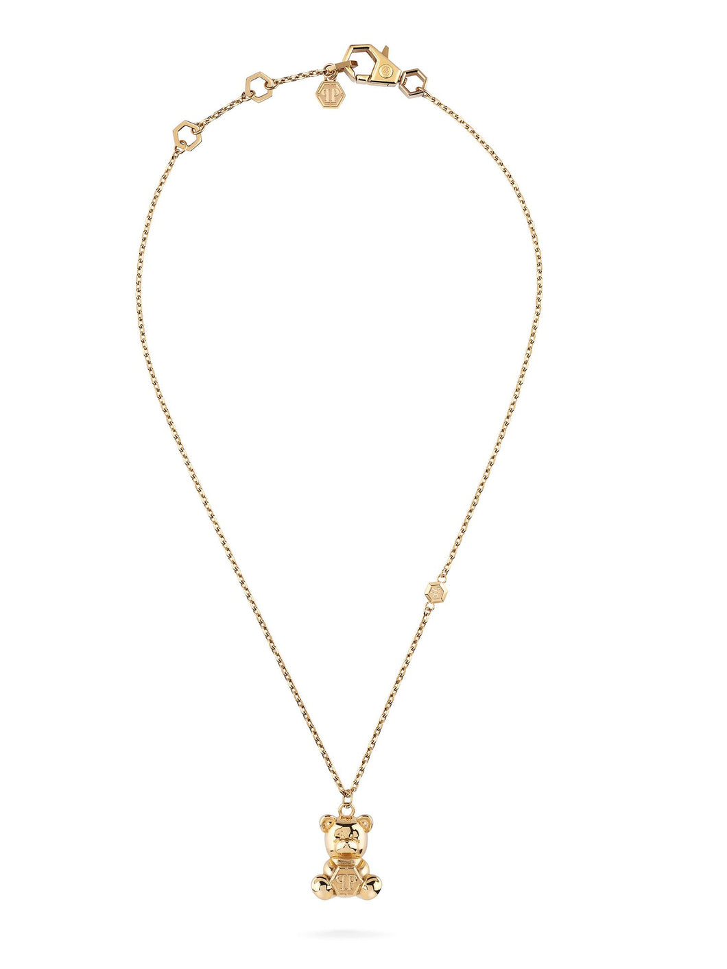 Philipp Plein Damen Kette Halskette Edelstahl IP Gold PLEIN VALENTINE PJFEA19NU