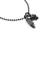Laden Sie das Bild in den Galerie-Viewer, Philipp Plein Herren Kette Halskette Edelstahl schwarz PLEIN BULLET PJGGA02NU