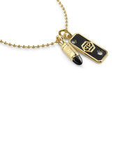 Laden Sie das Bild in den Galerie-Viewer, Philipp Plein Herren Kette Halskette Edelstahl IP Gold PLEIN BULLET PJGGA03NU