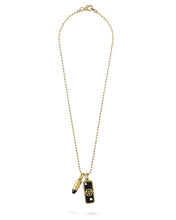 Laden Sie das Bild in den Galerie-Viewer, Philipp Plein Herren Kette Halskette Edelstahl IP Gold PLEIN BULLET PJGGA03NU