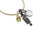Laden Sie das Bild in den Galerie-Viewer, Philipp Plein Herren Kette Halskette Edelstahl IP Gold PLEIN VALENTINE PJHGA01NU