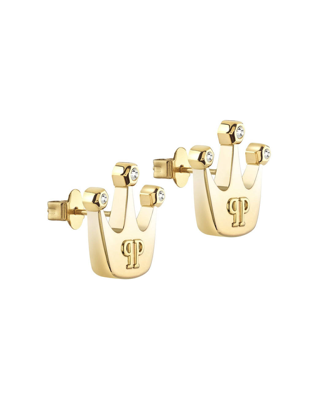 Philipp Plein Damen Ohrringe Edelstahl IP Gold PLEIN VALENTINE PJHGA11EU