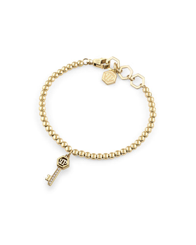 Philipp Plein Damen Armband Armkette Edelstahl IP Gold PLEIN VALENTINE PJHGA12BU