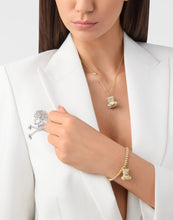 Laden Sie das Bild in den Galerie-Viewer, Philipp Plein Damen Armband Armkette Edelstahl IP Gold PLEIN VALENTINE PJHGA14BU