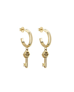 Philipp Plein Damen Ohrringe Edelstahl IP Gold PLEIN VALENTINE PJHGA21EU