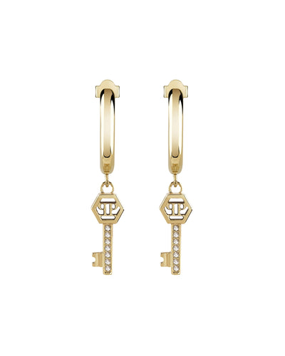 Philipp Plein Damen Ohrringe Edelstahl IP Gold PLEIN VALENTINE PJHGA21EU