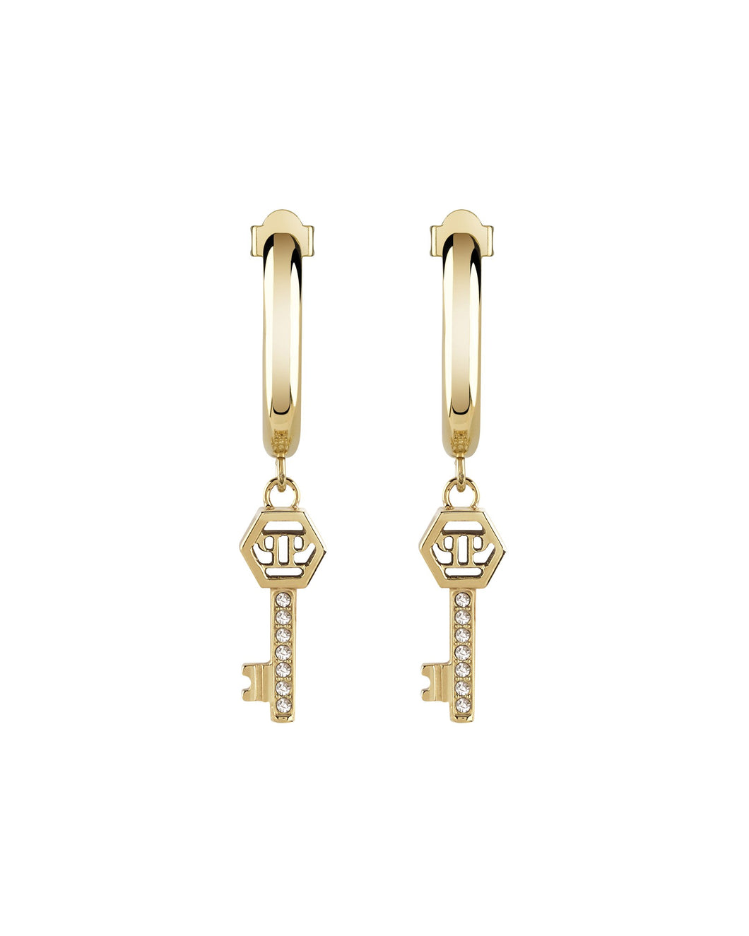 Philipp Plein Damen Ohrringe Edelstahl IP Gold PLEIN VALENTINE PJHGA21EU