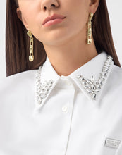 Laden Sie das Bild in den Galerie-Viewer, Philipp Plein Damen Ohrringe Edelstahl IP Gold PLEIN SAFETY PIN PJKGA03EU