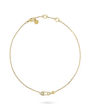 Laden Sie das Bild in den Galerie-Viewer, Philipp Plein Damen Kette Halskette Edelstahl IP Gold PLEIN SAFETY PIN PJKGA07NU