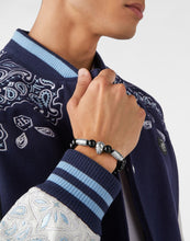 Laden Sie das Bild in den Galerie-Viewer, Philipp Plein Herren Armband Textil Edelstahl silber PLEIN ELITE  PJNEA03BU