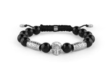 Laden Sie das Bild in den Galerie-Viewer, Philipp Plein Herren Armband Textil Edelstahl silber PLEIN ELITE  PJNEA03BU