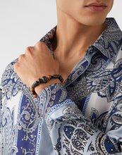 Laden Sie das Bild in den Galerie-Viewer, Philipp Plein Herren Armband Textil Edelstahl IP GUN PLEIN ELITE  PJNEA06BU