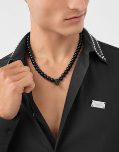 Philipp Plein Herren Kette Halskette Edelstahl IP Black PLEIN ELITE 50cm PJNEA10NU