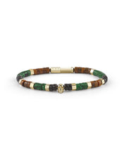 Laden Sie das Bild in den Galerie-Viewer, Philipp Plein Herren Armband Edelstahl Gold PLEIN BEADS PJNEA16BU