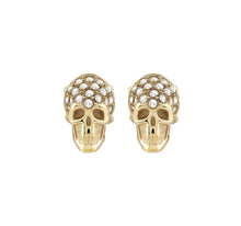 Laden Sie das Bild in den Galerie-Viewer, Philipp Plein Unisex Ohrringe Ohrstecker Edelstahl Gold PLEIN ENIGMA PJOEA17EU