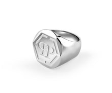 Laden Sie das Bild in den Galerie-Viewer, Philipp Plein Herren Ring Edelstahl silber PLEIN EDGE PJPEA01R
