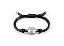 Laden Sie das Bild in den Galerie-Viewer, Philipp Plein Herren Armband Textil Edelstahl silber PLEIN EDGE PJPEA02BU
