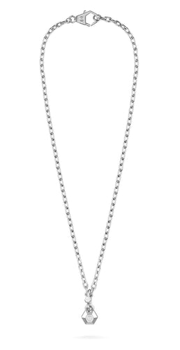 Philipp Plein Herren Kette Halskette Edelstahl silber PLEIN EDGE PJPEA04NU