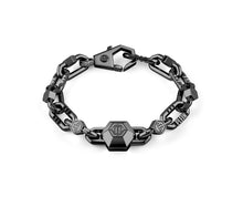 Laden Sie das Bild in den Galerie-Viewer, Philipp Plein Herren Armband Armkette Edelstahl silber PLEIN EDGE PJPEA07BU