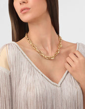 Laden Sie das Bild in den Galerie-Viewer, Philipp Plein Unisex Kette Halskette Edelstahl IP Gold PLEIN EDGE PJPEA16NU