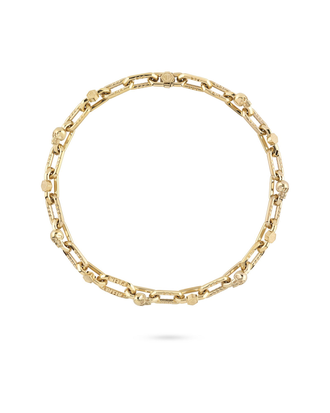Philipp Plein Unisex Kette Halskette Edelstahl IP Gold PLEIN EDGE PJPEA16NU