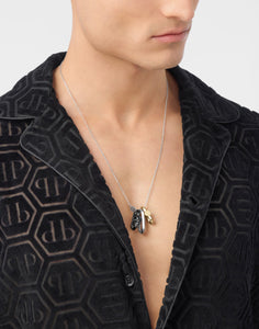 Philipp Plein Herren Kette Halskette Edelstahl bicolor  PLEIN EDGE PJPEA18NU
