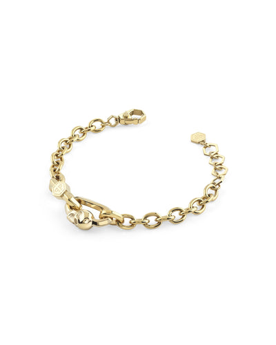Philipp Plein Herren Armband Armkette Edelstahl IP Gold PLEIN EDGE PJPEA21BU