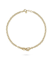 Laden Sie das Bild in den Galerie-Viewer, Philipp Plein Herren Kette Halskette Edelstahl IP Gold  PLEIN EDGE PJPEA22NU