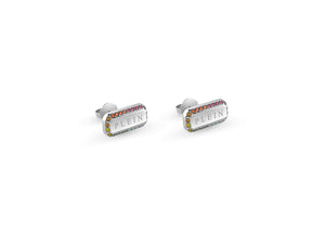 Philipp Plein Damen Ohrringe Ohrstecker Edelstahl Silber PLEIN TAG PJQEA02EU