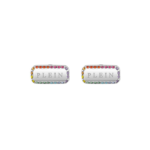 Philipp Plein Damen Ohrringe Ohrstecker Edelstahl Silber PLEIN TAG PJQEA02EU