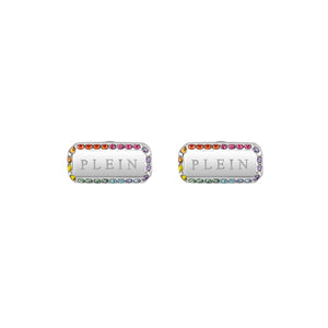 Philipp Plein Damen Ohrringe Ohrstecker Edelstahl Silber PLEIN TAG PJQEA02EU
