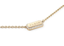 Laden Sie das Bild in den Galerie-Viewer, Philipp Plein Damen Kette Halskette Edelstahl IP Gold PLEIN TAG PJQEA10NU