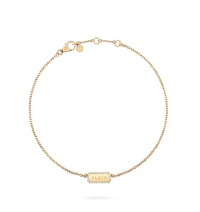 Philipp Plein Damen Kette Halskette Edelstahl IP Gold PLEIN TAG PJQEA10NU