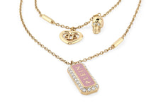 Laden Sie das Bild in den Galerie-Viewer, Philipp Plein Damen Kette Halskette Edelstahl IP Gold PLEIN TAG PJQEA12NU