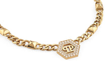 Laden Sie das Bild in den Galerie-Viewer, Philipp Plein Damen Kette Halskette Edelstahl IP Gold PLEIN LEGACY PJREA06NU