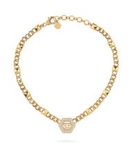Laden Sie das Bild in den Galerie-Viewer, Philipp Plein Damen Kette Halskette Edelstahl IP Gold PLEIN LEGACY PJREA06NU