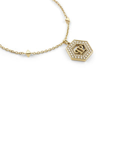 Philipp Plein Damen Kette Halskette Edelstahl IP Gold PLEIN LEGACY PJREA11NU