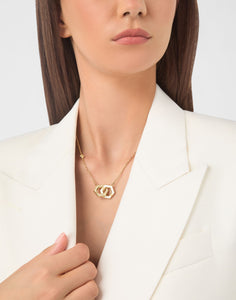 Philipp Plein Damen Kette Halskette Edelstahl IP Gold PLEIN LEGACY PJREA15NU